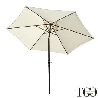 Parapluies - Parapluie inclinable en aluminium 3x3 Amalfi