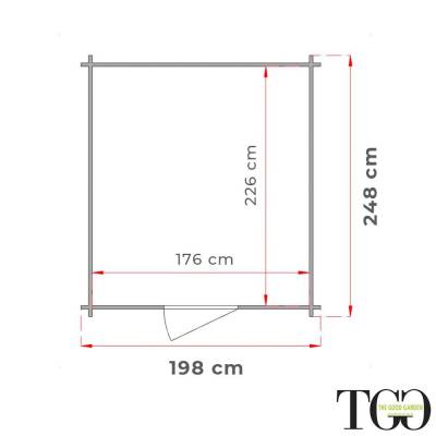 Remises en bois - Remise en bois 2x2,5 pour outils Jack avec porte...