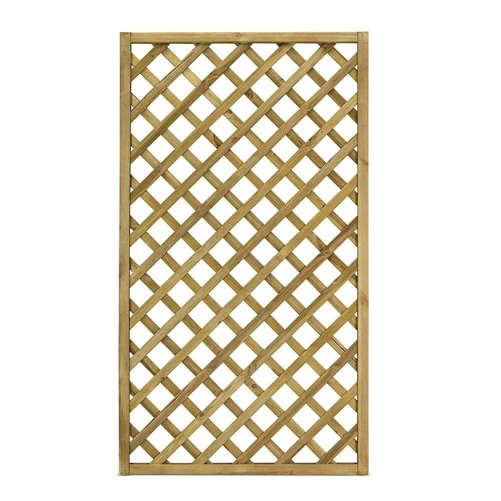 Caillebotis en bois imprégné autoclave Maille diagonale Trendy 90x180 cm Couleur naturelle