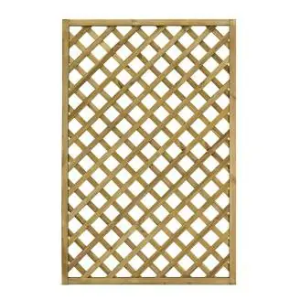 Caillebotis en bois imprégné autoclave Maille diagonale Trendy 120x180 cm Couleur naturelle