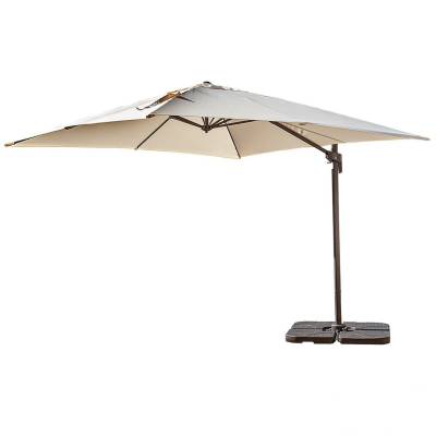 Parasol de jardin carré inclinable RAVELLO 3x3 en aluminium