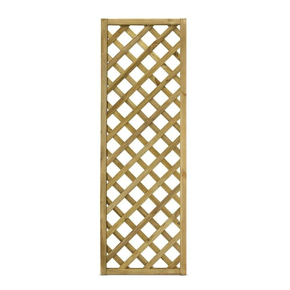 Caillebotis en bois imprégné autoclave Maille diagonale Gaia 60x180 cm Couleur naturelle