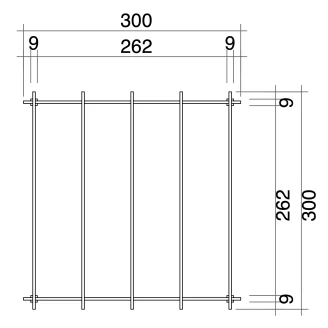 Pergola en bois 3x3 pour extérieur et jardins en pin massif imprégné en autoclave