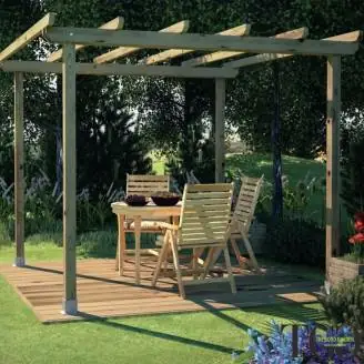 Toile de couverture pour pergola 3x3, couleur ECRÙ