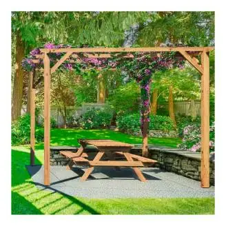 Pergola 3x3 complète avec kit de couverture couleur ECRÙ