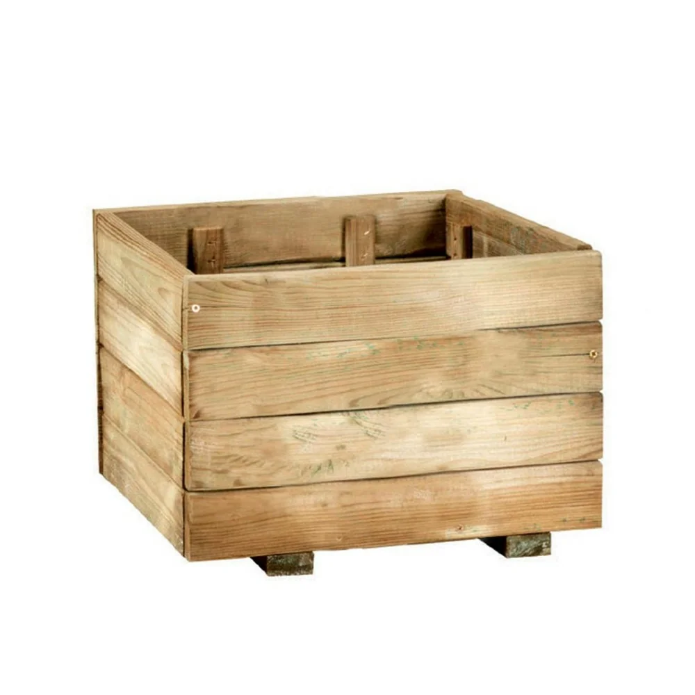 Jardinière d'extérieur Anny 40x40 en bois naturel