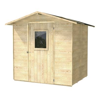 Cabane en bois 2x2 Box Abri à outils en bois avec porte et fenêtre 200X207X214 Cm