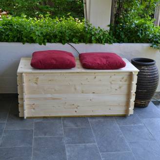 Coffre en bois pour extérieur Giove 130X60X54H cm