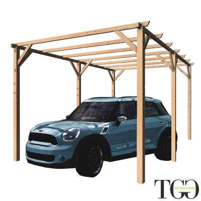 PERGOLA EN BOIS 3X5 POUR EXTÉRIEUR ET JARDIN EN PIN MASSIF IMPRÉGNÉ EN AUTOCLAVE PERGOLA 300X500 CM ENSEMBLE