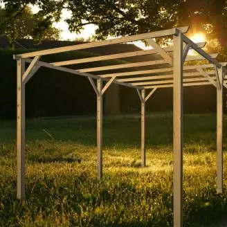 Pergola en bois 3x5 pour extérieur et jardin en pin massif imprégné en autoclave Pergola 300x500 cm