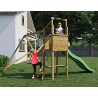 Aire de jeux en bois autoclavée Playland Swing TGG Play