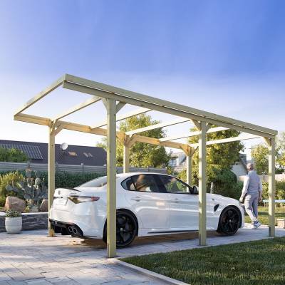 Pergola en bois 3x5 CarPort abri voiture et ombre