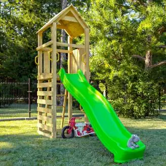 Aire de jeux de jardin en bois autoclavée Playland Jumpy TGG Play