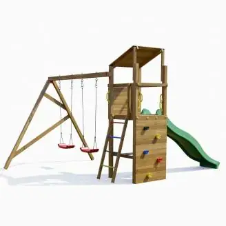 Aire de jeux en bois autoclavée Playland FlipFlop TGG Play