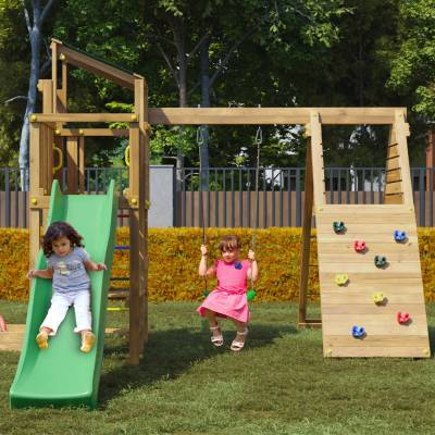 Aire de jeux en bois autoclavée Playland Glee TGG Play