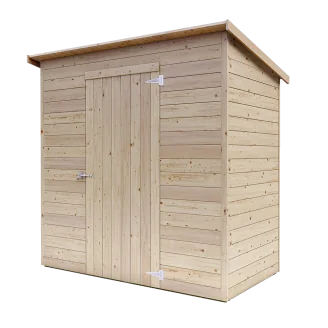 Maison de jardin en bois adossée Lady 2x1 cm personnalisable épaisseur 19mm