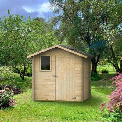 Abri de jardin en bois Liana 198x130cm pour outils avec porte simple et fenêtre