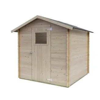 Maison en bois Debora 2x2 avec porte-fenêtre simple