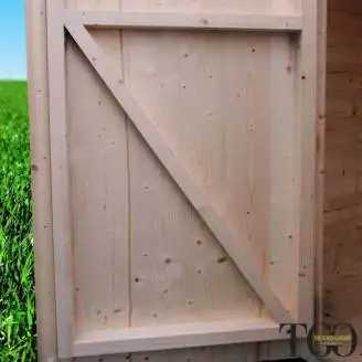 Maison en bois Debora 2x2 avec porte-fenêtre simple