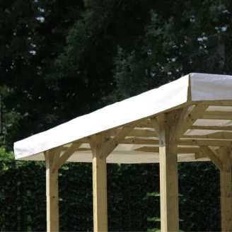 Couverture PVC pour Pergola 3x5 Carport Couleur Blanche