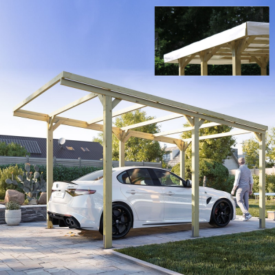 Couverture PVC pour Pergola 3x5 Carport Couleur Blanche