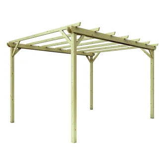 Pergolas et Gazebos - Pergola en bois 3x4 pour l'extérieur et les jardins