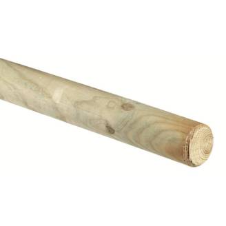 Poteau rond 10x300 cm en bois imprégné en autoclave