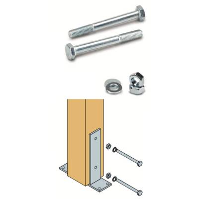 Kit 2 boulons avec écrou et rondelles