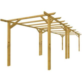 Pergolas et Gazebos - Pergola en bois 3x6 pour extérieur et jardin en Pi...